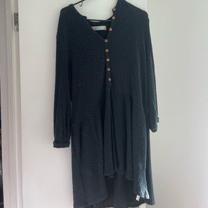 Free people black sweater dress